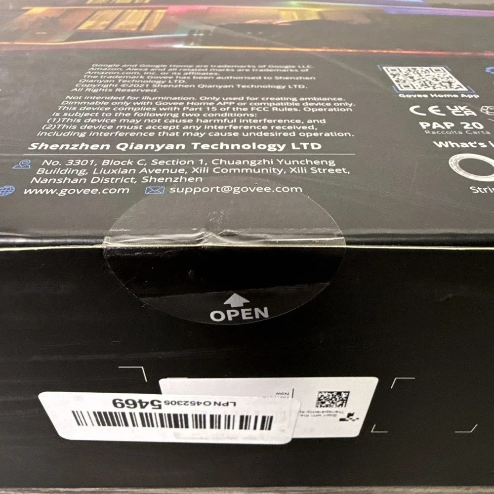 Govee Outdoor LED Strip Lights RGBICWW 98.4ft H6176‎